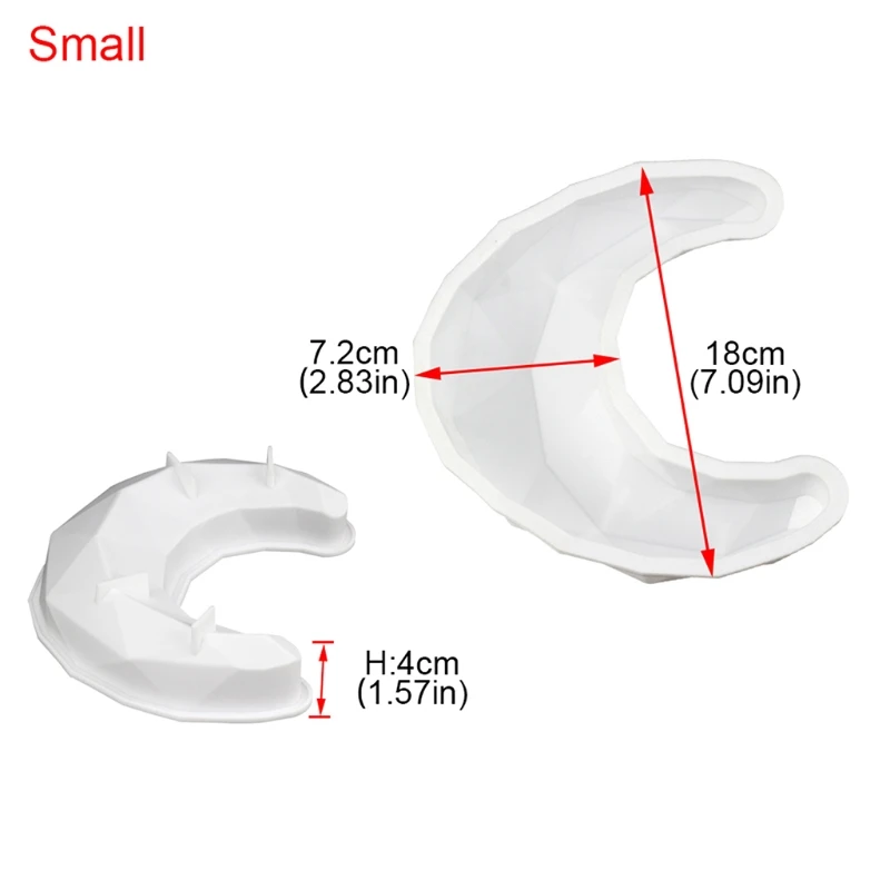 3D Diamond Crescent Moon Shaped Silicone Mold Cake Chocolate Mould Eid Ramadan H58C
3D Diamond Crescent Moon Shaped Silicone Mold Cake Chocolate Mould Eid Ramadan H58C