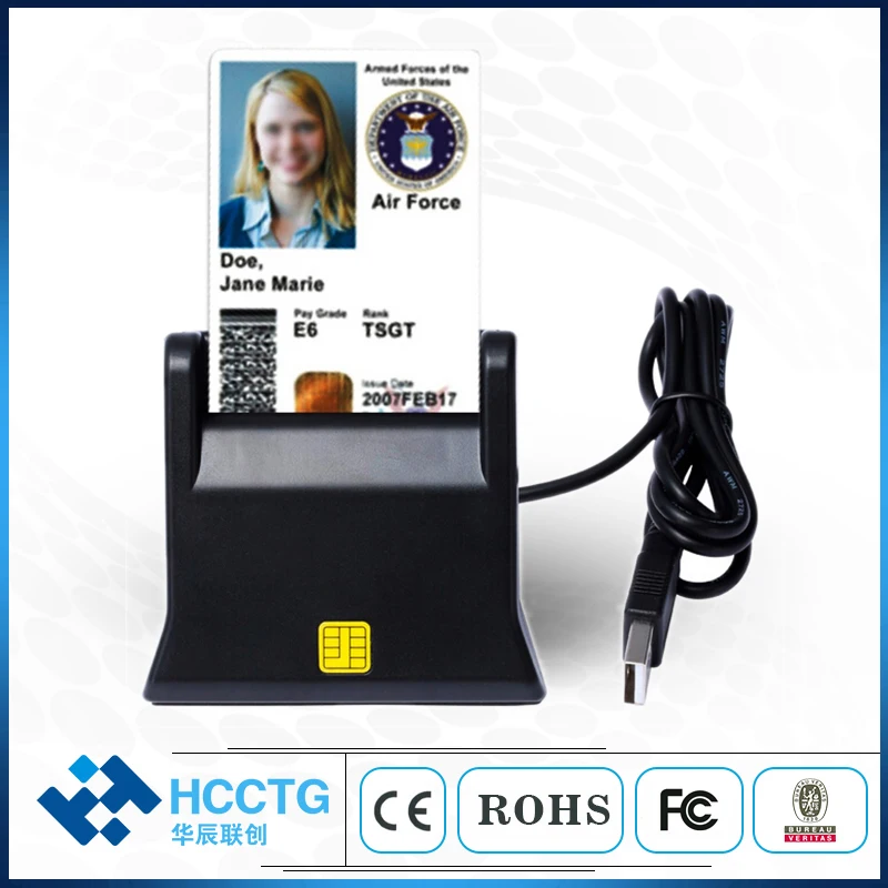 Новый Стандартный USB-ридер ISO7816 EMV для банкомата/IC/ID-карт USB DCR31 | Безопасность и