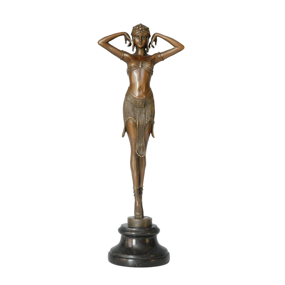 Bronze India Belly Dance Statue Sexy Girl Performance Sculpture Vintage Woman Dancing Figurine Antique Art Decor
Bronze India Belly Dance Statue Sexy Girl Performance Sculpture Vintage Woman Dancing Figurine Antique Art Decor