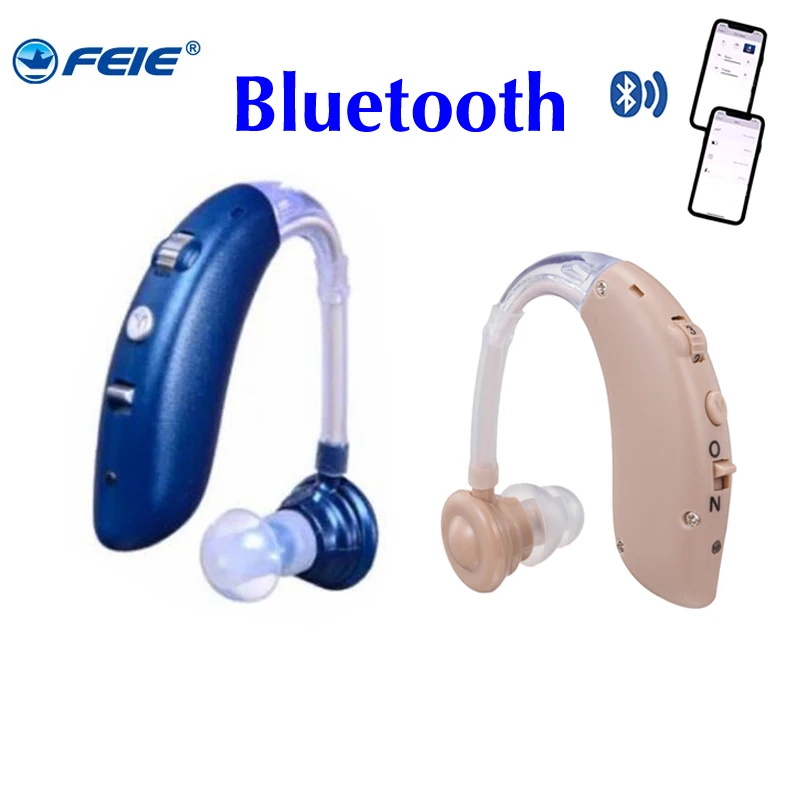 Перезаряжаемые USB Беспроводной bluetooth мини слуховой аппарат усилитель звука Ухо