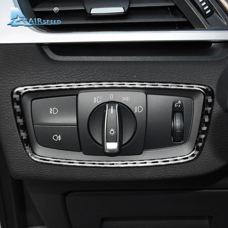 AIRSPEED Real Carbon Fiber for BMW X1 F48 2016 2017 2018 Accessories Car Headlight Switch Frame Cover Interior Trim Sticker
AIRSPEED Real Carbon Fiber for BMW X1 F48 2016 2017 2018 Accessories Car Headlight Switch Frame Cover Interior Trim Sticker
