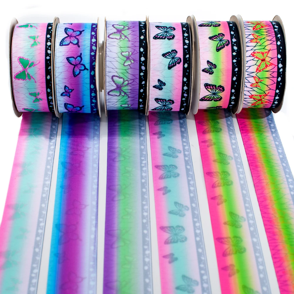 New Japanese Butterfly Pattern Kimetsu No Yaiba Double Printed Grosgrain/Satin Ribbon 10YDS
New Japanese Butterfly Pattern Kimetsu No Yaiba Double Printed Grosgrain/Satin Ribbon 10YDS