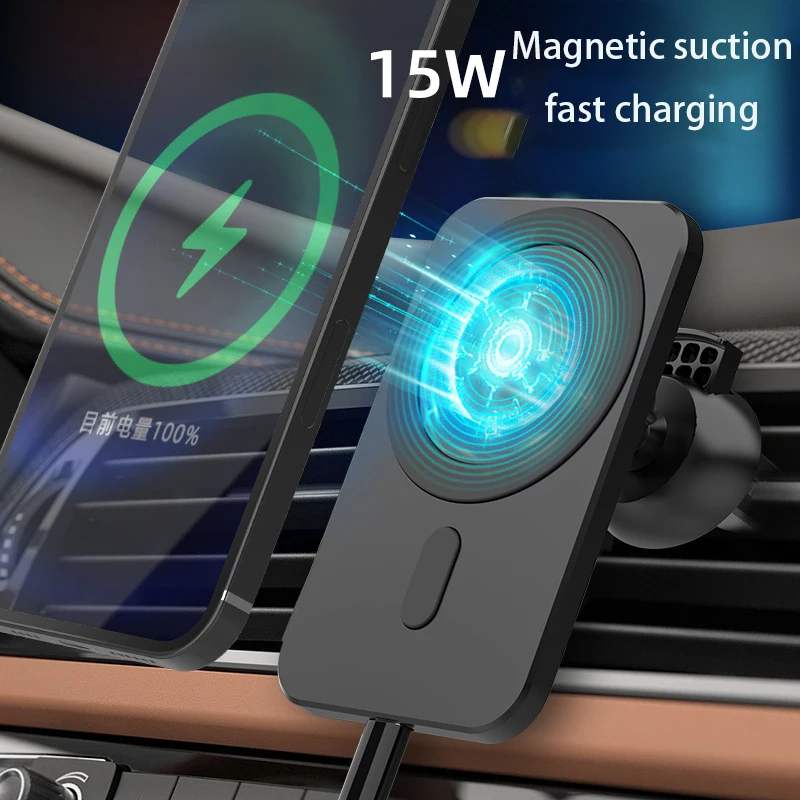 15W Magnetic Wireless Car Charger Mount For iPhone 12 13 Pro Max Magnetic Wireless Charging Car Phone Holder For iPhone 12 Mini
15W Magnetic Wireless Car Charger Mount For iPhone 12 13 Pro Max Magnetic Wireless Charging Car Phone Holder For iPhone 12 Mini