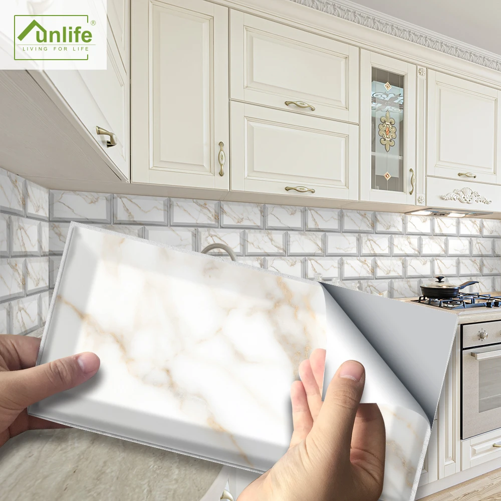 Funlife® 20X10cm White Carrara Marble Wall Sticker Decorative Self-Adhesive Tile Stickers for Floor Bathroom Kitchen Backsplash
Funlife® 20X10cm White Carrara Marble Wall Sticker Decorative Self-Adhesive Tile Stickers for Floor Bathroom Kitchen Backsplash
