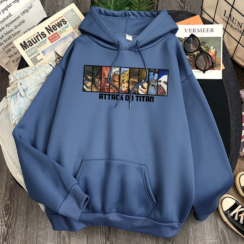 Attack on Titan Print Sweatshirts Man Harajuku Pocket Casual Hoody Streetwear Woman Cartoons Fashion Hoody Punk Anime Hoodies
Attack on Titan Print Sweatshirts Man Harajuku Pocket Casual Hoody Streetwear Woman Cartoons Fashion Hoody Punk Anime Hoodies