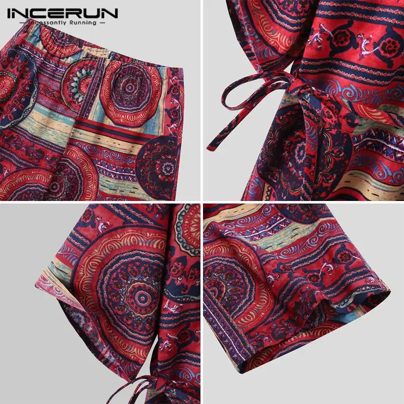 INCERUN Vintage Men Sets Kimono Half Sleeve Streetwear Printing V Neck Tops Pants Casual 2 Pieces Homewear Ethnic Style Men Sets
INCERUN Vintage Men Sets Kimono Half Sleeve Streetwear Printing V Neck Tops Pants Casual 2 Pieces Homewear Ethnic Style Men Sets
