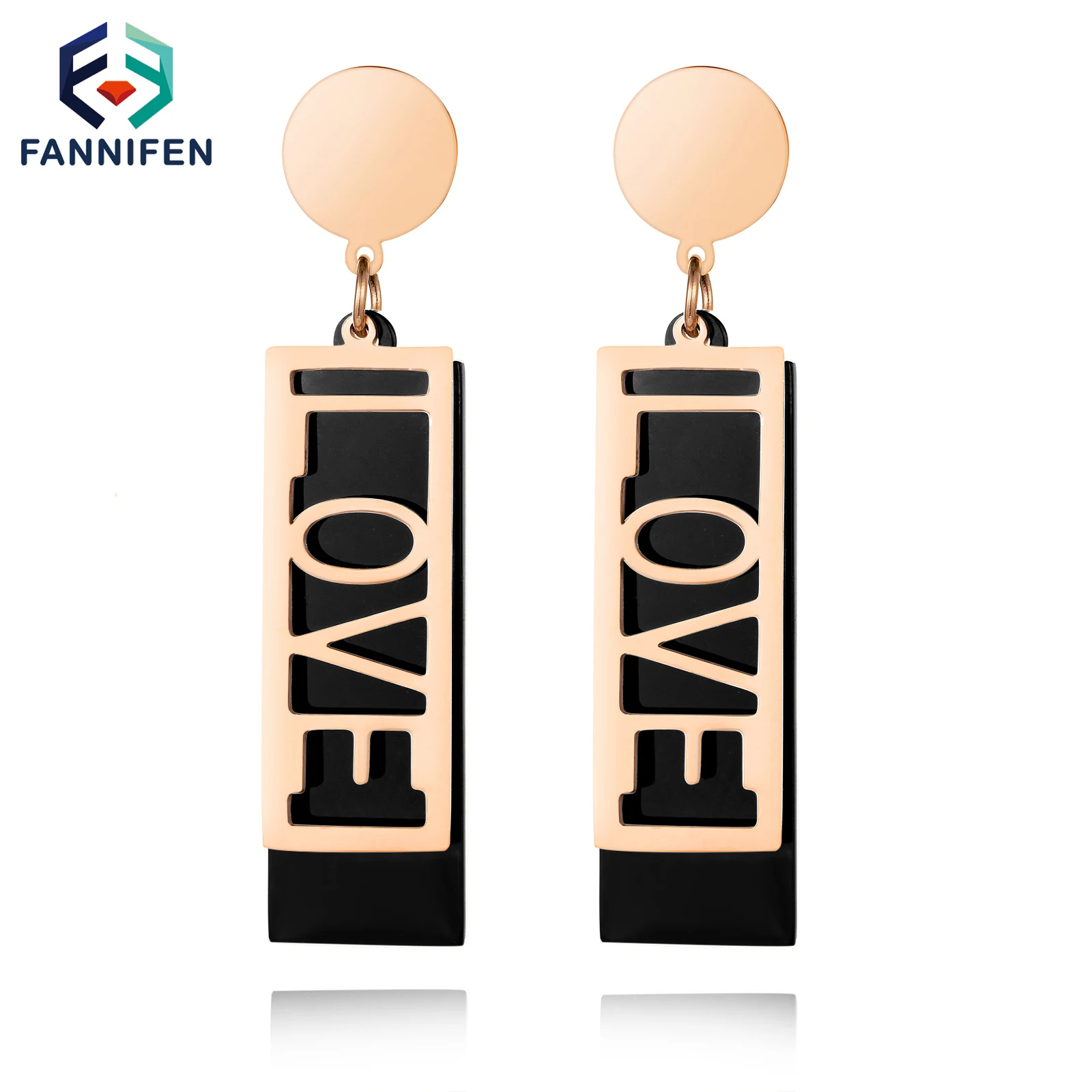 Korean Fashion Jewelry Stainless Steel Rectangular Love Pendant Long Hanging Earring For Women Dinner Accessories Holiday Gift
Korean Fashion Jewelry Stainless Steel Rectangular Love Pendant Long Hanging Earring For Women Dinner Accessories Holiday Gift