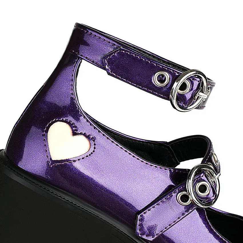 QUTAA 2021 Platform Heart Round Toe Female Pumps PU Patent Leather Women Shoes Ankle Strap Buckle Square High Heels Size 35-43
QUTAA 2021 Platform Heart Round Toe Female Pumps PU Patent Leather Women Shoes Ankle Strap Buckle Square High Heels Size 35-43