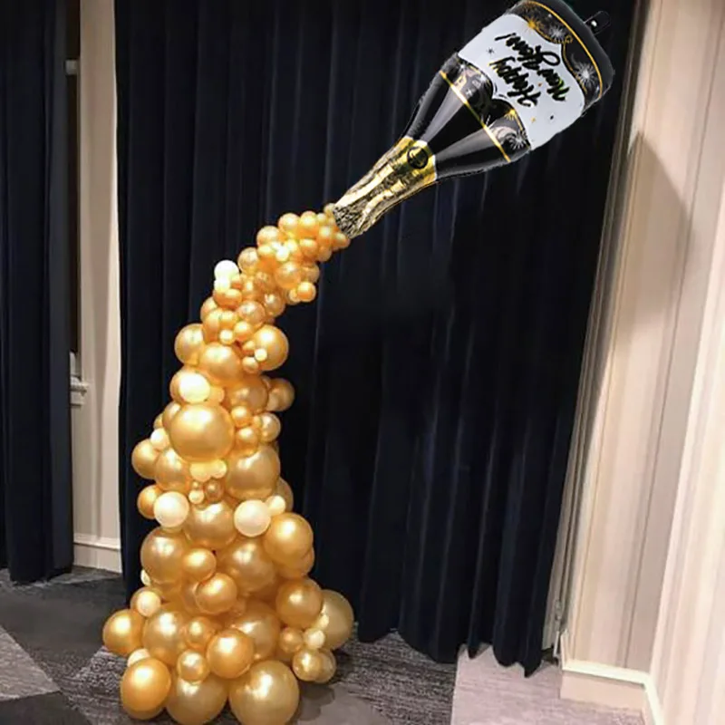 Happy New Years Eve Decorations 2021 Balloons Wine Bottle Foil Balloons Christmas Home Decor Globos New Year Eve Party Supplies
Happy New Years Eve Decorations 2021 Balloons Wine Bottle Foil Balloons Christmas Home Decor Globos New Year Eve Party Supplies