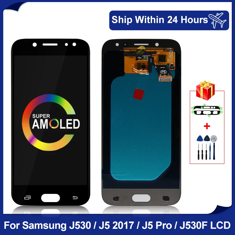 Оригинальный ЖК-дисплей для SAMSUNG Galaxy J5 2017 J530 дисплей J530F сенсорный экран Pro
