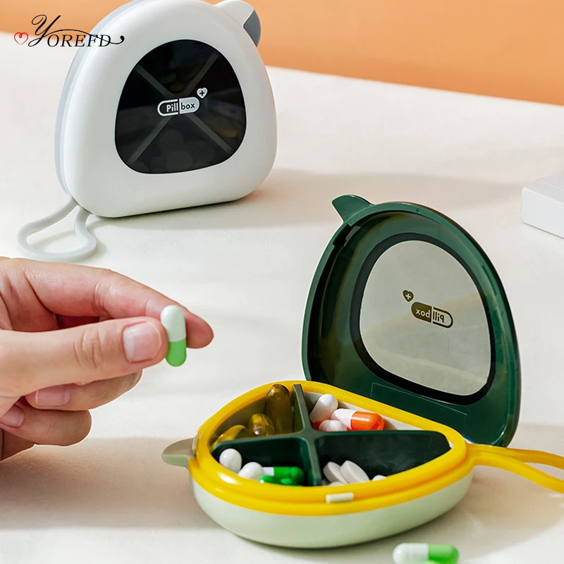 OYOREFD Portable 4 Grid Mini Pill Box Travel Pill Case Outdoor Carry Pill Dust-proof Protect Container Seal Pill Storage Case
OYOREFD Portable 4 Grid Mini Pill Box Travel Pill Case Outdoor Carry Pill Dust-proof Protect Container Seal Pill Storage Case