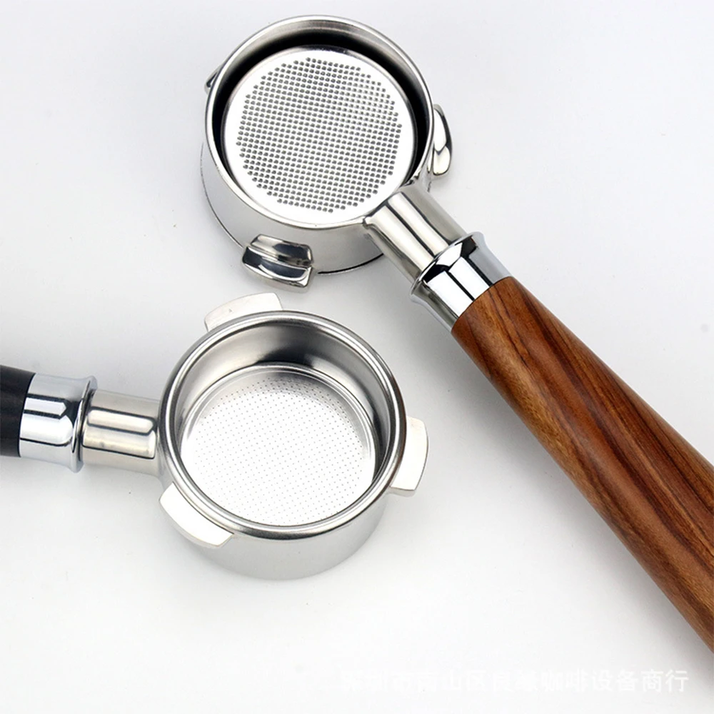 54mm Stainless Steel Espresso Coffee Machine Bottomless Filter Holder Portafilter Branch Wooden Handle Coffee General Accessory
54mm Stainless Steel Espresso Coffee Machine Bottomless Filter Holder Portafilter Branch Wooden Handle Coffee General Accessory