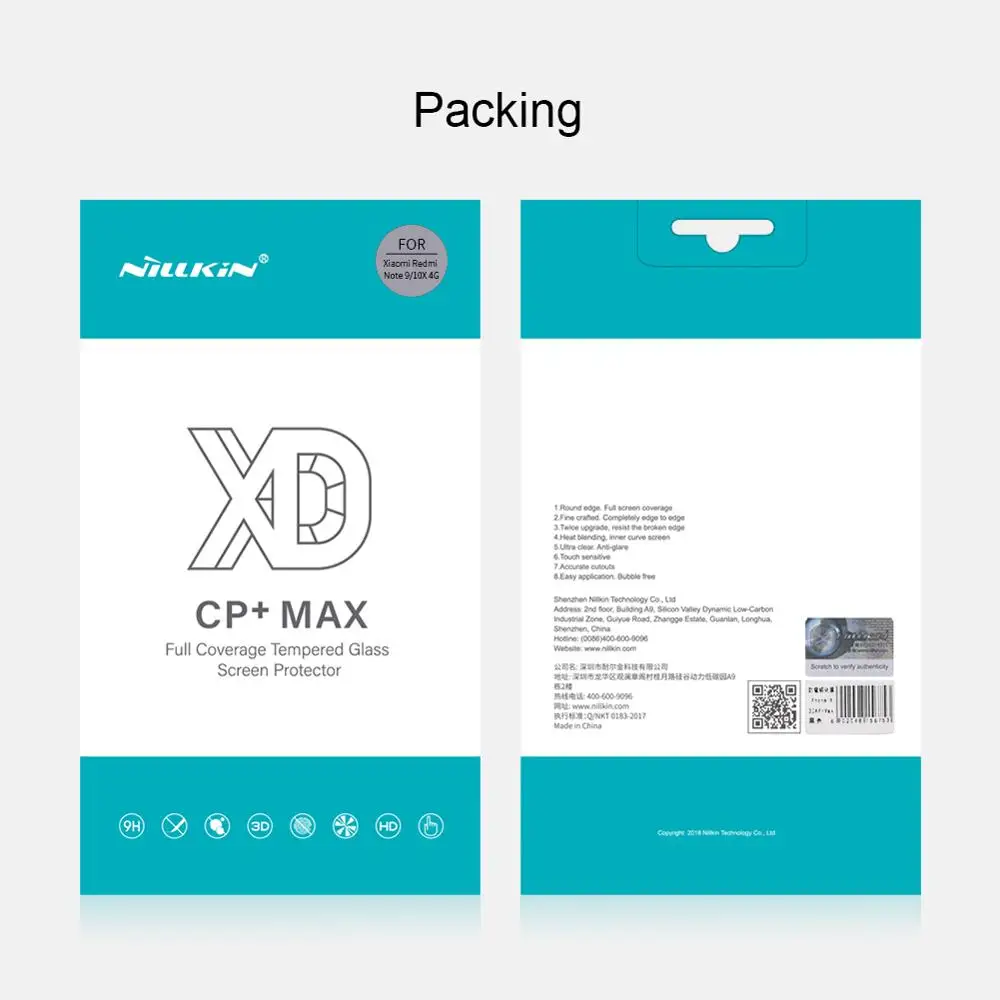 10pcs/lot NILLKIN XD CP+ MAX anti glare Screen Protector For Xiaomi Redmi Note 9/10X 4G 3D Safety Protective Tempered Glass film
10pcs/lot NILLKIN XD CP+ MAX anti glare Screen Protector For Xiaomi Redmi Note 9/10X 4G 3D Safety Protective Tempered Glass film