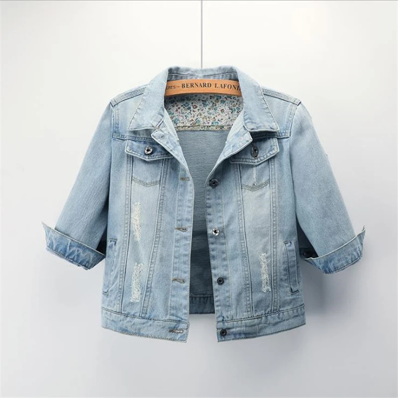 Spring Hot Sale Denim Jackets Female Denim Coats Overcoat Outerwear Tops Woman Fall Hot Sale Vaquero Abrigo Lady Slim Manteau
Spring Hot Sale Denim Jackets Female Denim Coats Overcoat Outerwear Tops Woman Fall Hot Sale Vaquero Abrigo Lady Slim Manteau