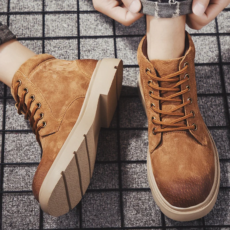 Winter high top genuine leather men boots lace up work shoes man ankle boot fashion Outdoor Tacticos Zapatos Men Shoes boots s5
Winter high top genuine leather men boots lace up work shoes man ankle boot fashion Outdoor Tacticos Zapatos Men Shoes boots s5