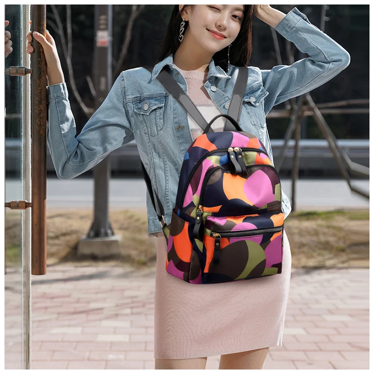 Waterproof Oxford Women Polyester Bookbag Solid Bts Backpack Softback Designer Backpacks High Quality Black | Багаж и сумки