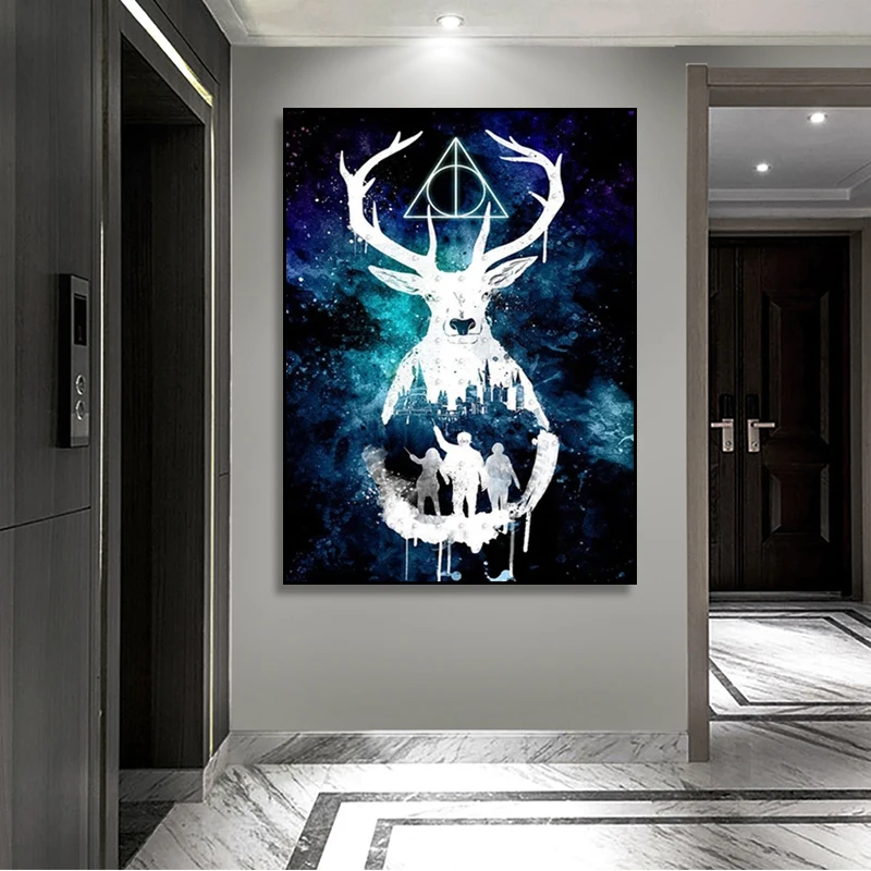 Harris Potters Deer Posters and Prints Movie Canvas Paintings Wall Art Pictures for Living Room Home Decor
Harris Potters Deer Posters and Prints Movie Canvas Paintings Wall Art Pictures for Living Room Home Decor