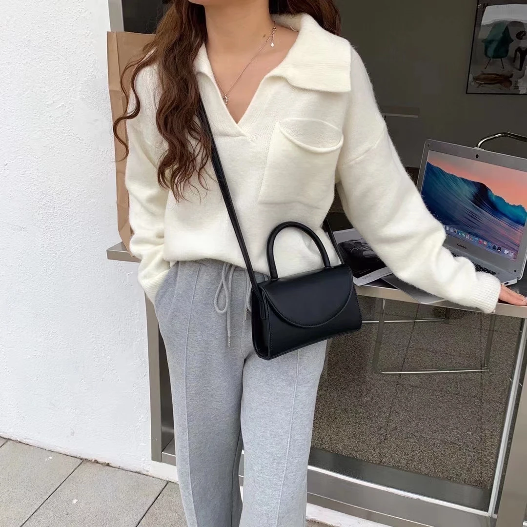 Women Mini Top Handle Handbags 2021 Fashion Solid Color Leather Flap Crossbody Bags Simple Square Design Casual Purses
Women Mini Top Handle Handbags 2021 Fashion Solid Color Leather Flap Crossbody Bags Simple Square Design Casual Purses