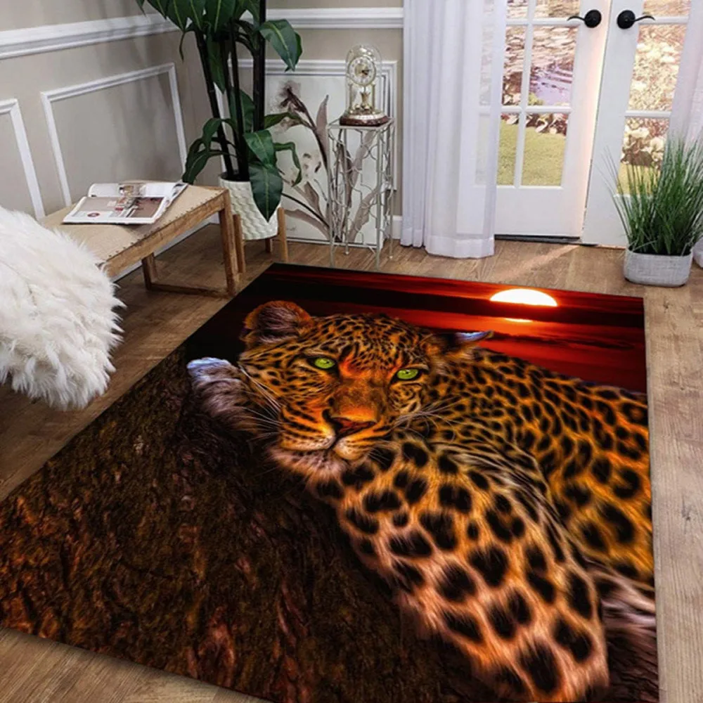 Luxury Leopard 3D Soft Flannel Large Carpets Child Non-slip Tatami Floor Mats Bedroom Bedside Sofa Home Lving Room Kids Play Rug 
Luxury Leopard 3D Soft Flannel Large Carpets Child Non-slip Tatami Floor Mats Bedroom Bedside Sofa Home Lving Room Kids Play Rug