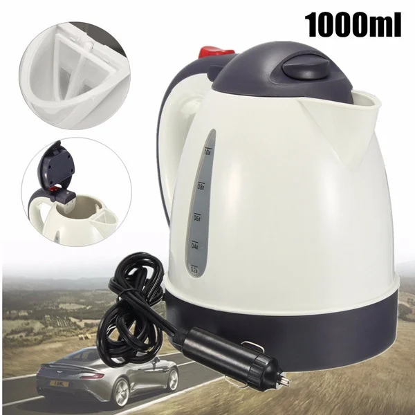 1000ML Car Hot Kettle Portable Water Heater Travel Auto 12V/24V for Tea Coffee 304 Stainless Steel Large Capacity Vehicle
1000ML Car Hot Kettle Portable Water Heater Travel Auto 12V/24V for Tea Coffee 304 Stainless Steel Large Capacity Vehicle