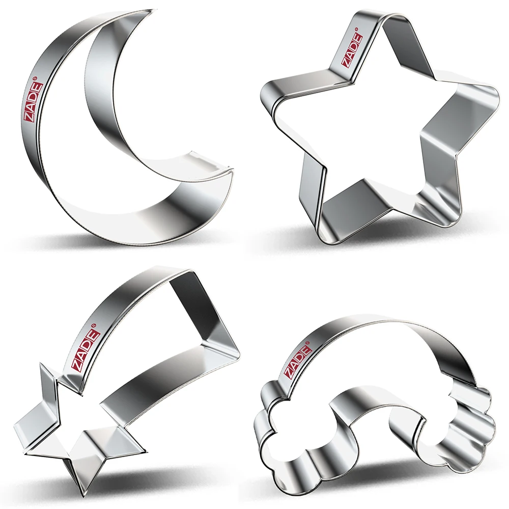 ZADE Weather Cookie Cutter Moon for Biscuit Baking Rainbow Moon Star Cookie Cutter- Stainless Steel
ZADE Weather Cookie Cutter Moon for Biscuit Baking Rainbow Moon Star Cookie Cutter- Stainless Steel