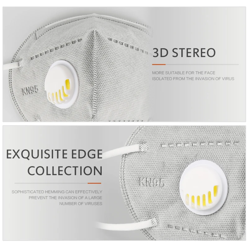 5/10/30/50/100 pcs KN95 Mask With Breathing Valve Anti Dust Masks Face Mouth Protective Mask Equivalent to FFP2 Close to FFP3
5/10/30/50/100 pcs KN95 Mask With Breathing Valve Anti Dust Masks Face Mouth Protective Mask Equivalent to FFP2 Close to FFP3