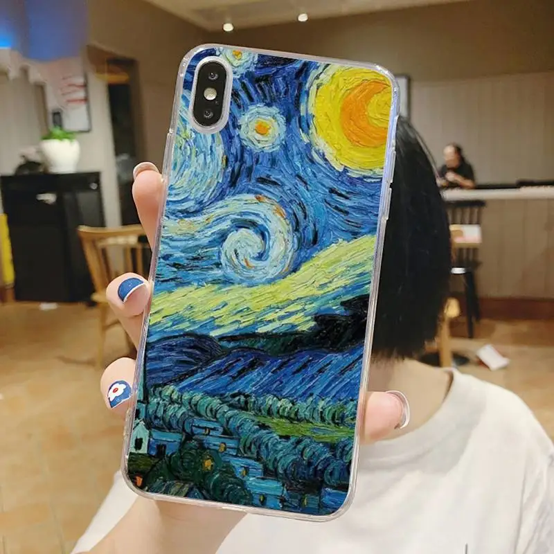 Retro art Famous painting Phone Case Transparent for iPhone 6 7 8 11 12 s mini pro X XS XR MAX Plus
Retro art Famous painting Phone Case Transparent for iPhone 6 7 8 11 12 s mini pro X XS XR MAX Plus