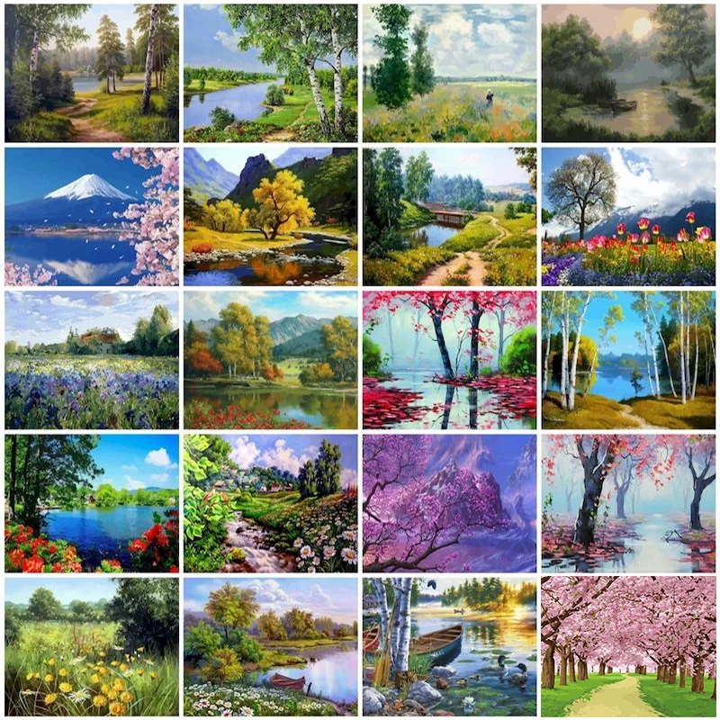GATYZTORY Paint By Numbers Landscape Kits For Adults Kids Lake Tree Drawing On Canvas Acrylic Paints Decorative Frames Home Deco
GATYZTORY Paint By Numbers Landscape Kits For Adults Kids Lake Tree Drawing On Canvas Acrylic Paints Decorative Frames Home Deco