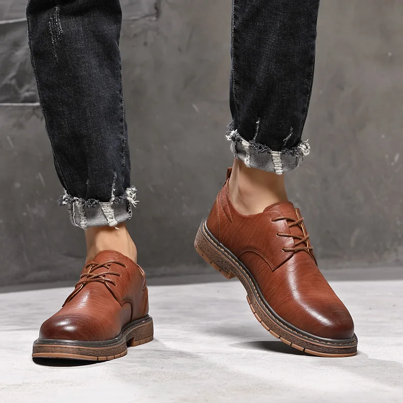 Men black Casual Leather Shoes Men lace up Fashion Wear-resisting Work Shoes Men Leather Shoes Footwear Mocassins Zapatos Hombre
Men black Casual Leather Shoes Men lace up Fashion Wear-resisting Work Shoes Men Leather Shoes Footwear Mocassins Zapatos Hombre