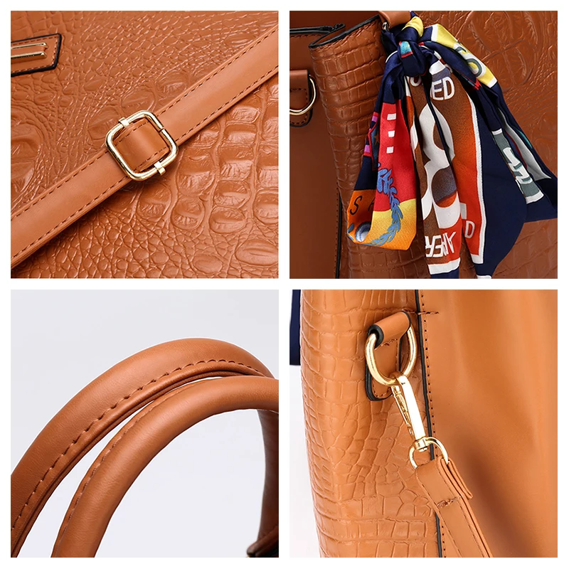 2021 Luxury Handbag Women Bags Crocodile PU Leather Silk scarf Designer Female Shoulder Crossbody Bag Snake Top-Handle Bags
2021 Luxury Handbag Women Bags Crocodile PU Leather Silk scarf Designer Female Shoulder Crossbody Bag Snake Top-Handle Bags