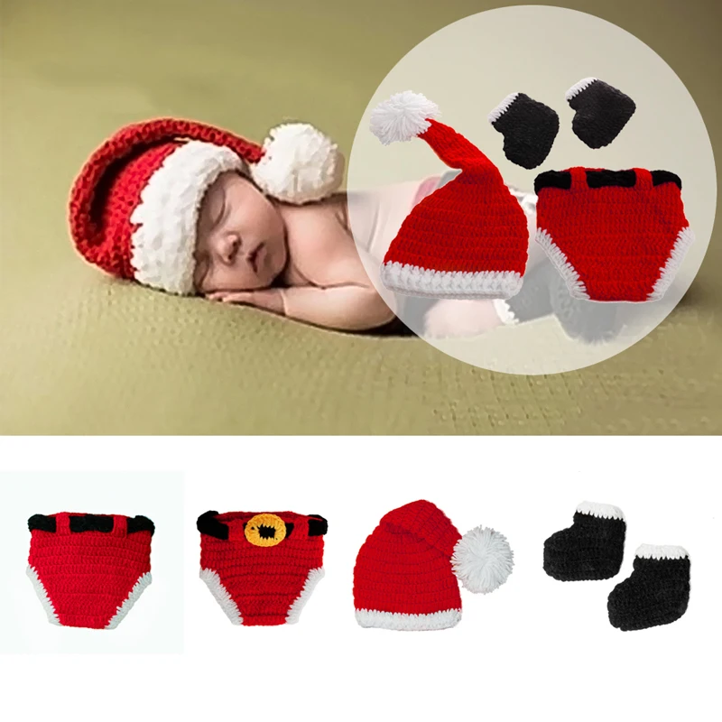 3pcs/Set Christmas Baby Knitting Long Tail Hat Newborn Photography Props Santa Claus Crochet Pompom Baby Shorts Shoes Photo
3pcs/Set Christmas Baby Knitting Long Tail Hat Newborn Photography Props Santa Claus Crochet Pompom Baby Shorts Shoes Photo
