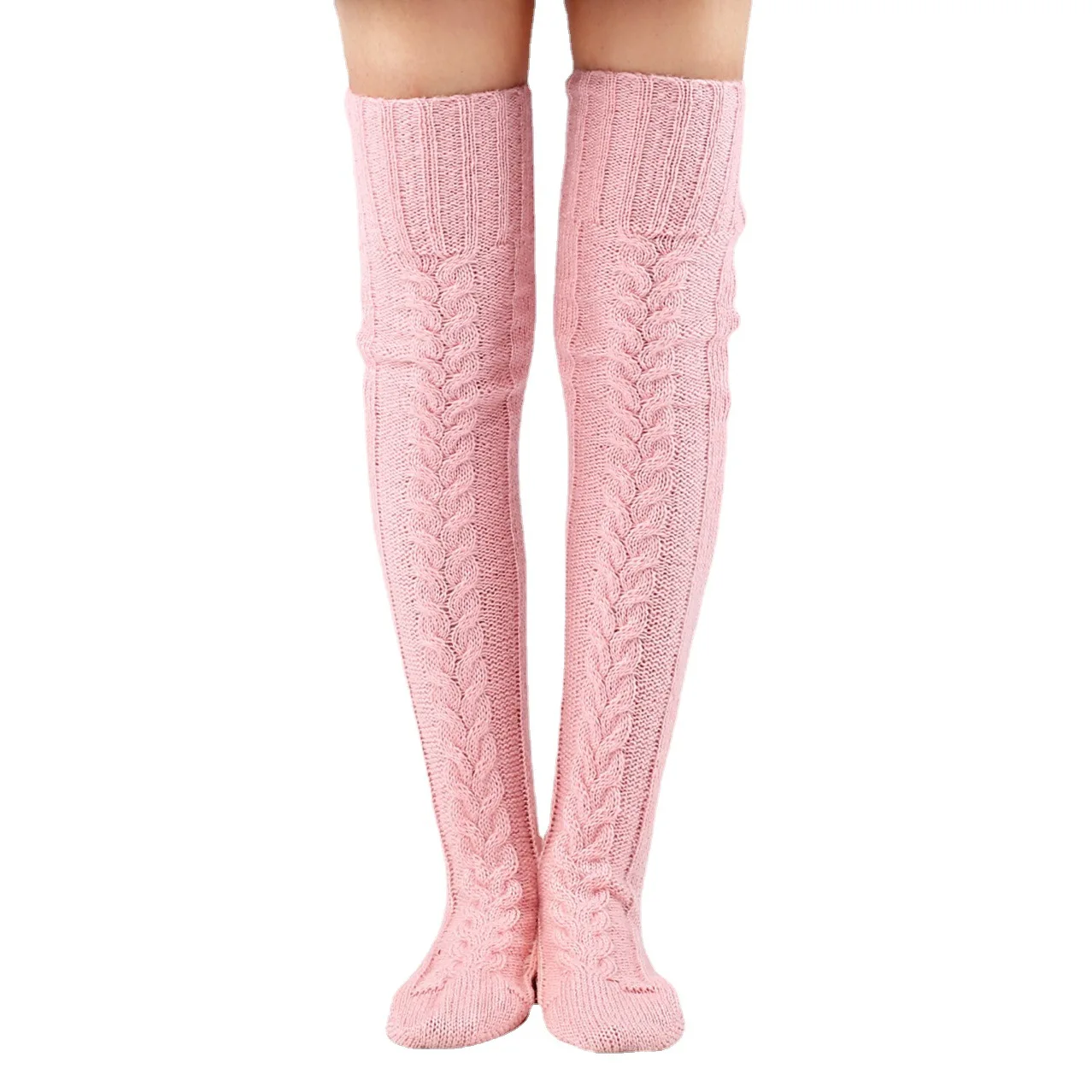 Popular fashion over-the-knee lengthened tall striped wool knitted pile socks autumn and winter models
Popular fashion over-the-knee lengthened tall striped wool knitted pile socks autumn and winter models