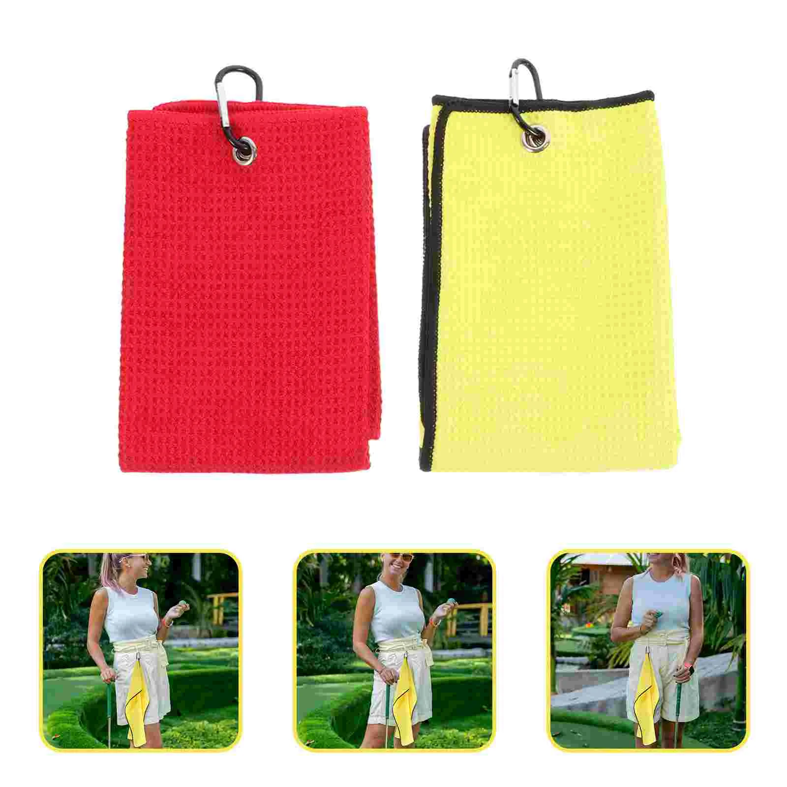 2Pcs Polyester Golfing Towels Portable Balls Towels Convenient Sweat-absorbent Towels
2Pcs Polyester Golfing Towels Portable Balls Towels Convenient Sweat-absorbent Towels
