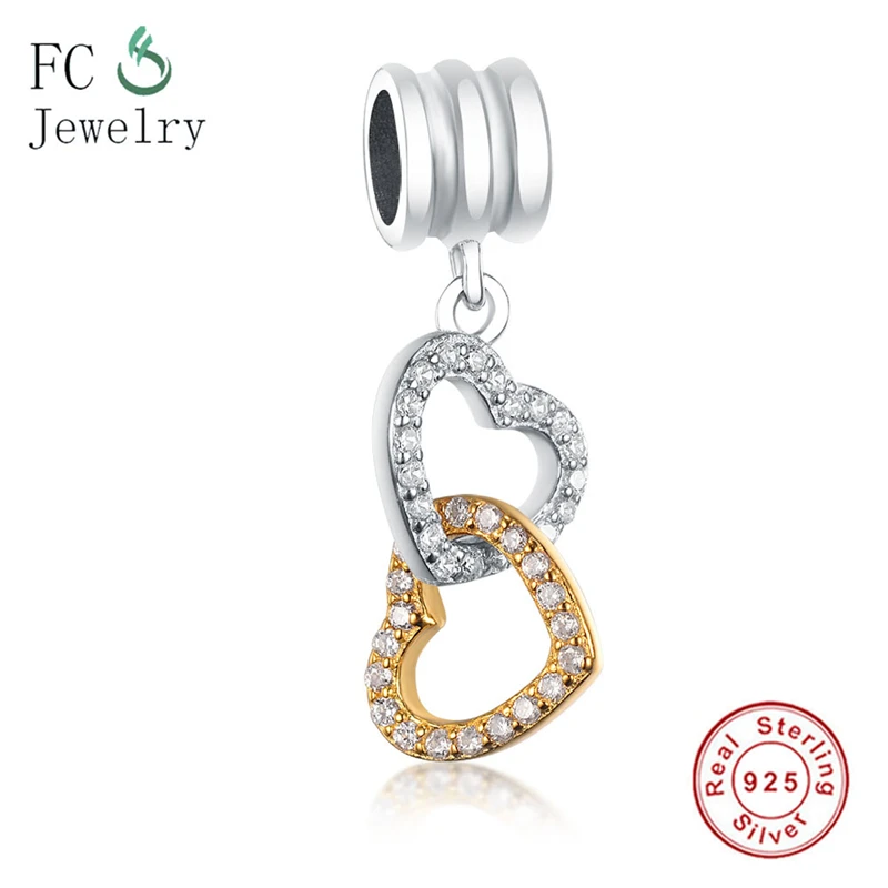 Fit Original Charms Bracelet Genuine Romantic Interlocked Heart Hanging Charm Bead CZ Silver 925 Jewelry Berloque
Fit Original Charms Bracelet Genuine Romantic Interlocked Heart Hanging Charm Bead CZ Silver 925 Jewelry Berloque