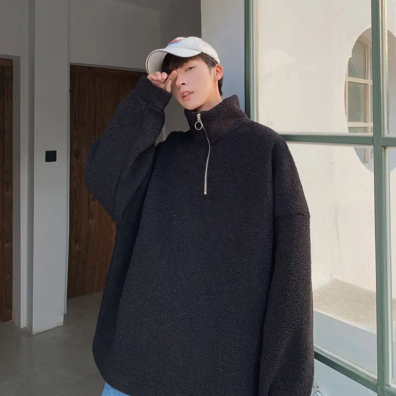2020 Autumn And Winter Men's New Solid Color Cashmere Stand Collar Pullover Loose And Thickened Plus Coat Size M-5XL
2020 Autumn And Winter Men's New Solid Color Cashmere Stand Collar Pullover Loose And Thickened Plus Coat Size M-5XL