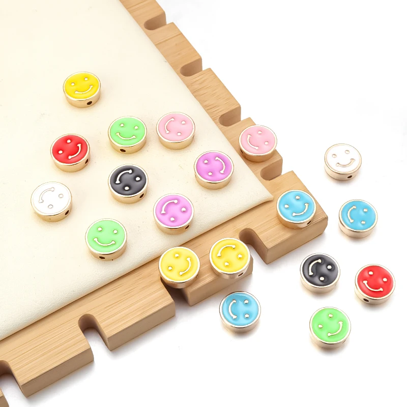10pcs Enamel Smile Face Round Beads For Jewelry Making DIY Bracelet Necklace Colorful Beads Enamel Round Smiley Beads Wholesale
10pcs Enamel Smile Face Round Beads For Jewelry Making DIY Bracelet Necklace Colorful Beads Enamel Round Smiley Beads Wholesale