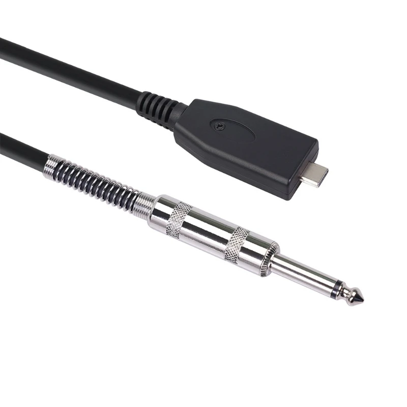 USB Guitar Cable -USB 2.0Interface Male to 6.35mm (1/4inch) TS Mono Electric Guitar Converter Cable Compatible Windows
USB Guitar Cable -USB 2.0Interface Male to 6.35mm (1/4inch) TS Mono Electric Guitar Converter Cable Compatible Windows