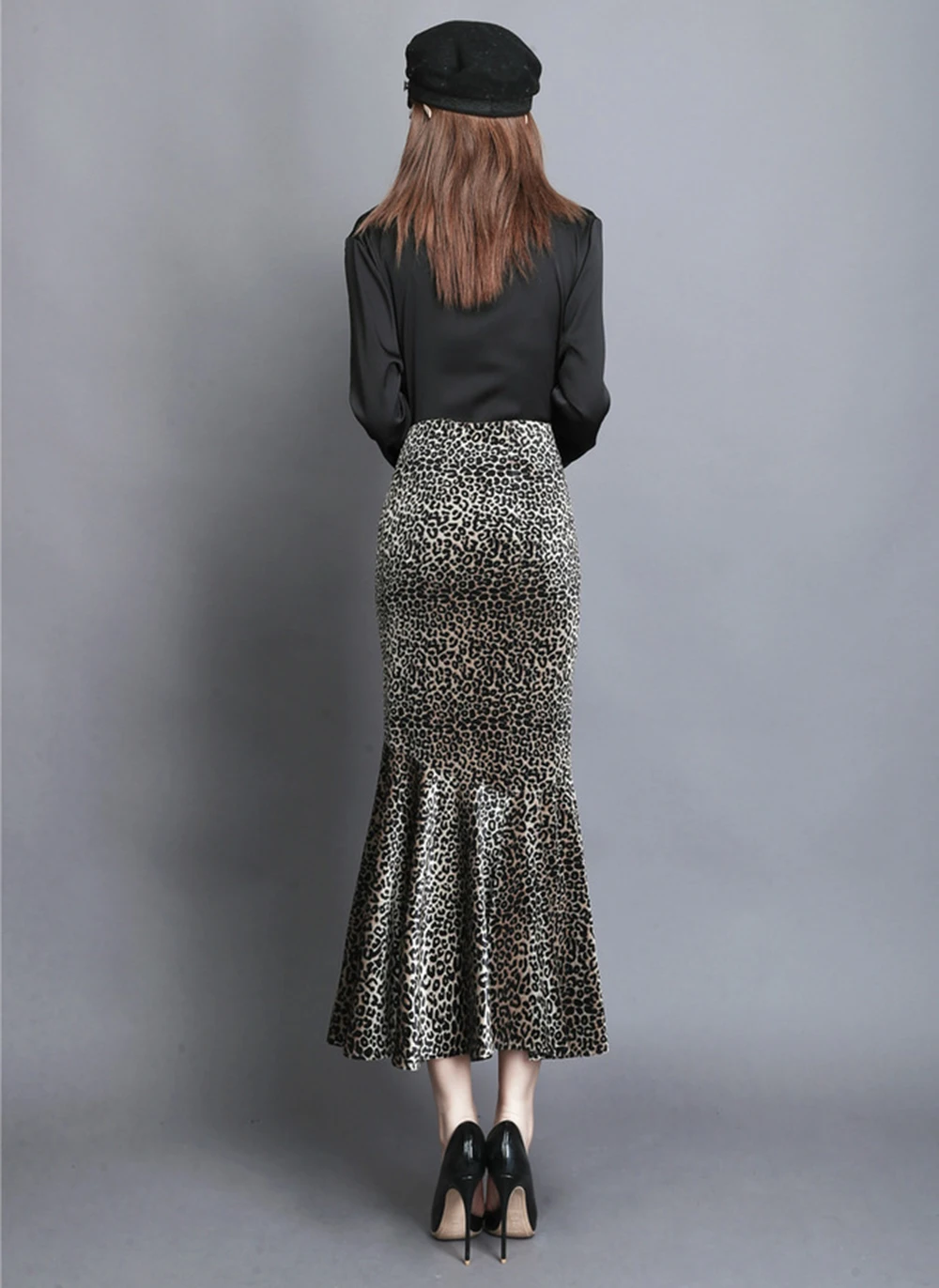 2020 бархатная модная длинная юбка-труба юбка русалки элегантные женские юбки F0208