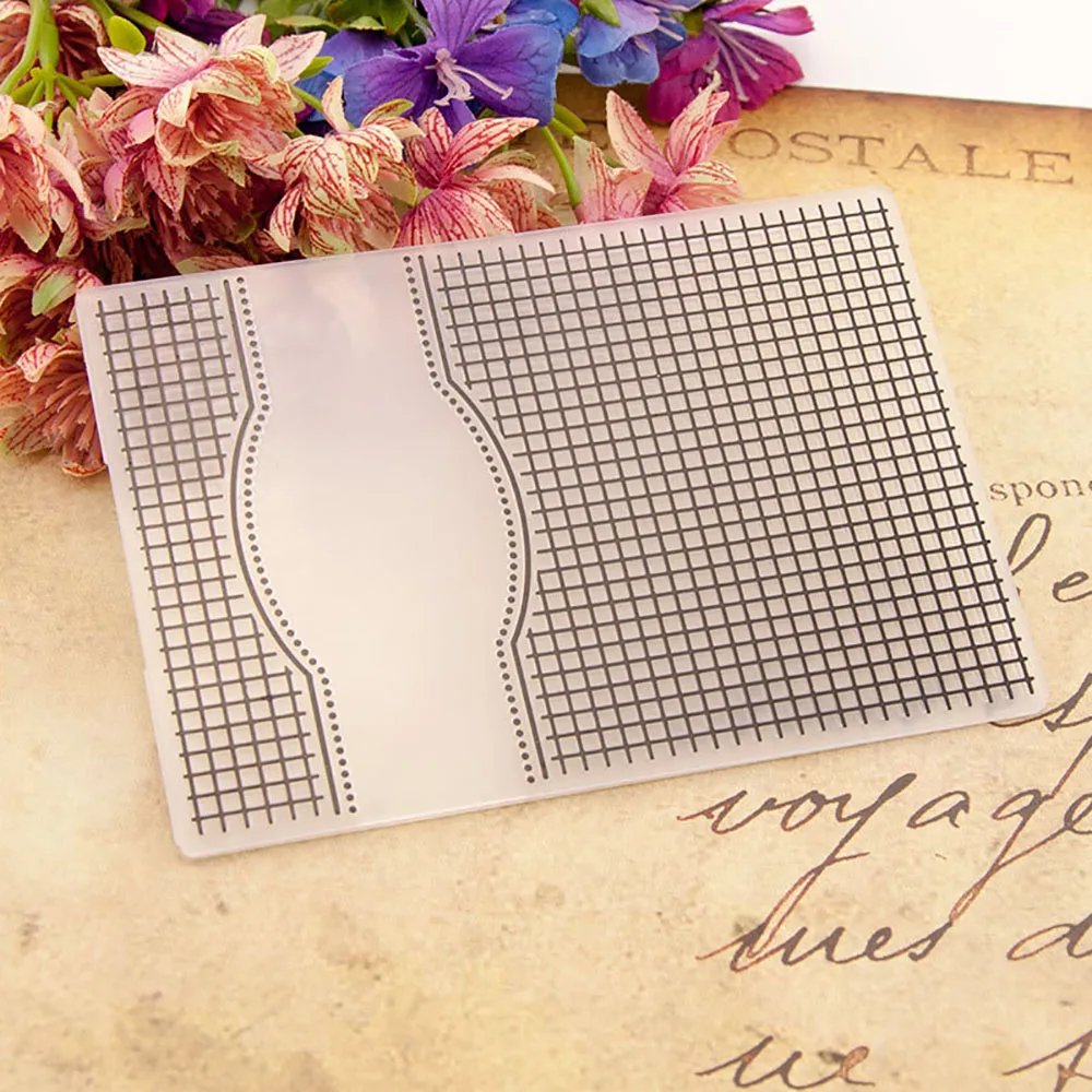 DIY Plaid Plastic Embossing Folder Template For Scrapbooking Crafft DIY Photo Album Card Holiday Decoration
DIY Plaid Plastic Embossing Folder Template For Scrapbooking Crafft DIY Photo Album Card Holiday Decoration