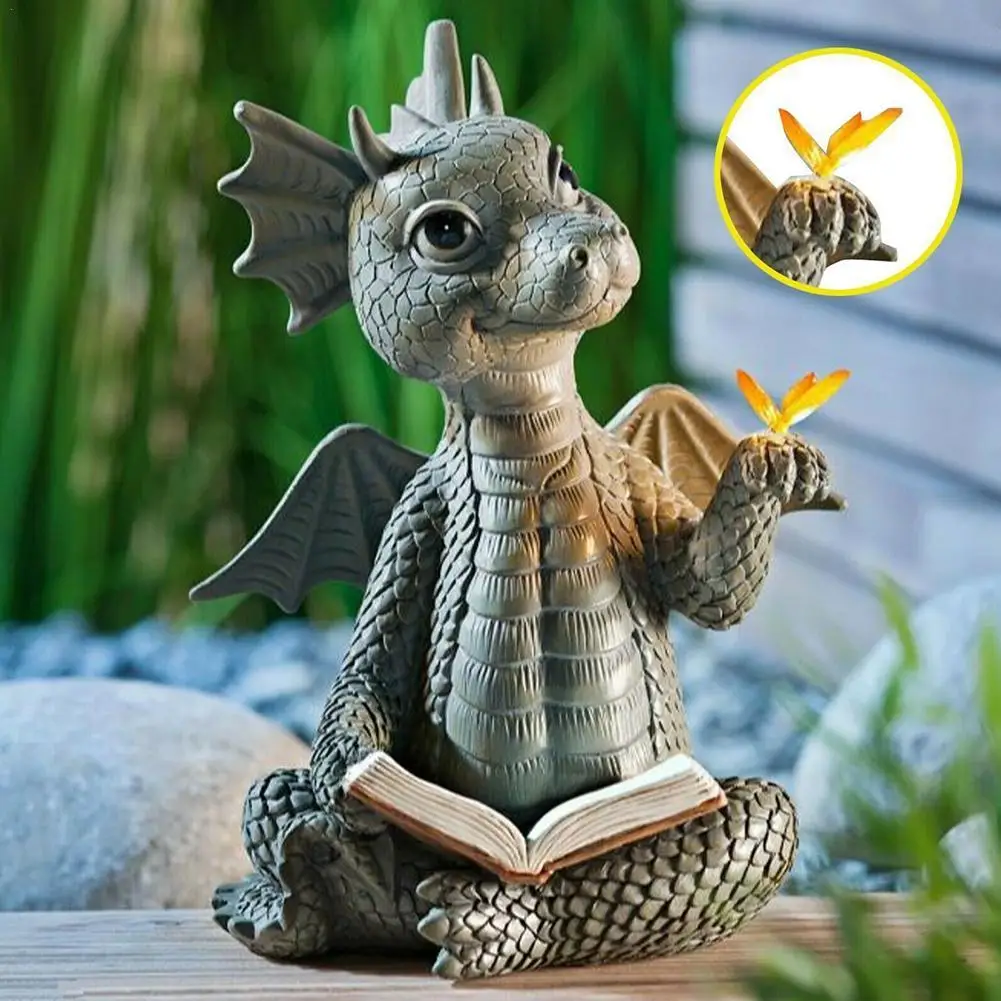 Personalized Garden Statue Balcony Cute Dragon Decoration Sculpture LED Ornament Butterfly Home Solar Furnishing Lamp Decor F0T8
Personalized Garden Statue Balcony Cute Dragon Decoration Sculpture LED Ornament Butterfly Home Solar Furnishing Lamp Decor F0T8