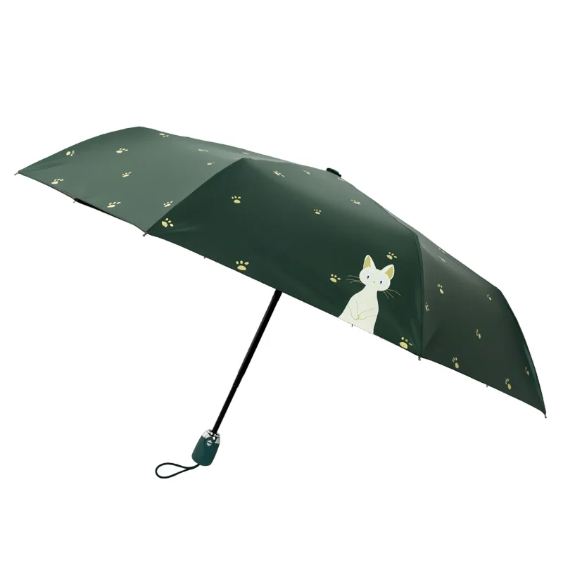 New Automatic Umbrella Rain Women Lovely Cat Folding Umbrellas Windproof Black Coating Anti UV Parasol Women's Umbrella Girl
New Automatic Umbrella Rain Women Lovely Cat Folding Umbrellas Windproof Black Coating Anti UV Parasol Women's Umbrella Girl