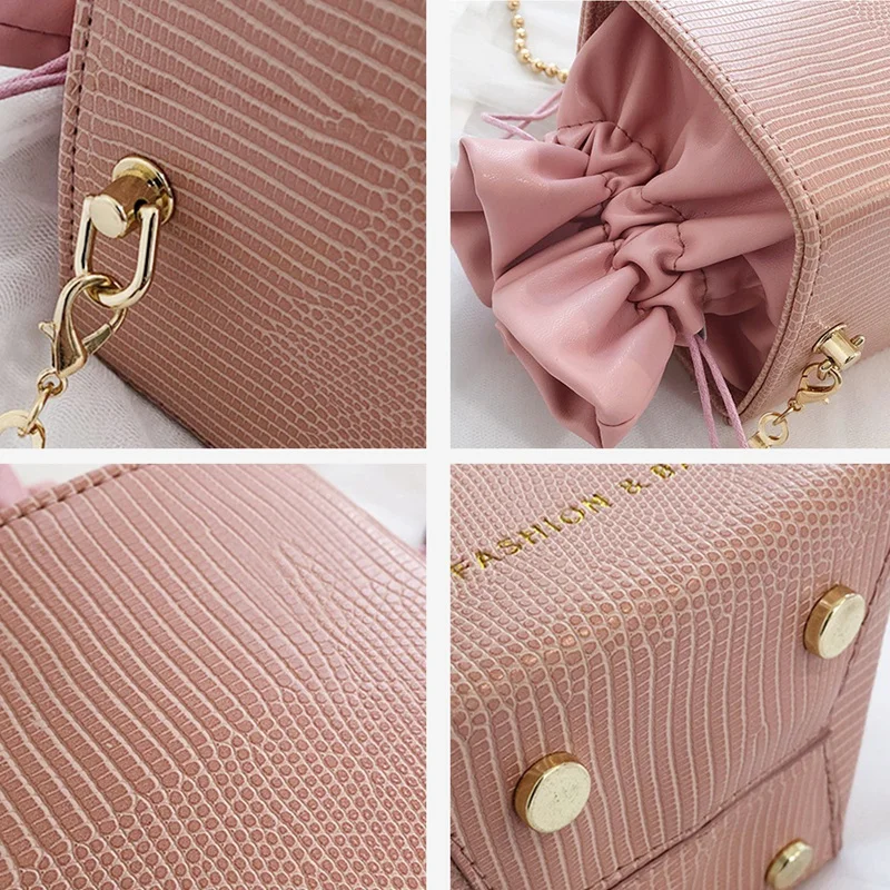 Casual Lady Simple Multipurpose Small Bucket Bag Shoulder Messenger Bag Small Beach Shopping Bag
Casual Lady Simple Multipurpose Small Bucket Bag Shoulder Messenger Bag Small Beach Shopping Bag