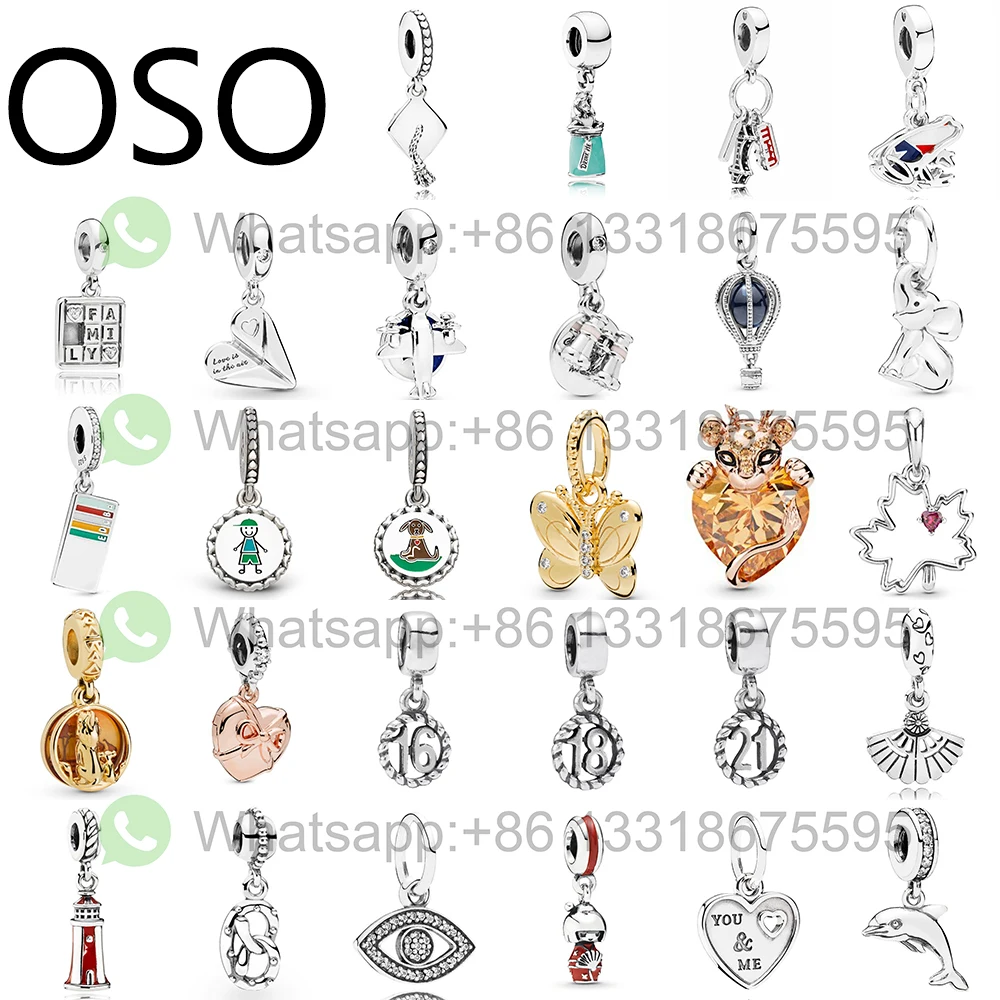 New 925 Sterling Silver Fawn and Dolphin Hot Air Balloon Love Pendant Suitable for Original Pandora Bracelet Female DIY Jewelry
New 925 Sterling Silver Fawn and Dolphin Hot Air Balloon Love Pendant Suitable for Original Pandora Bracelet Female DIY Jewelry