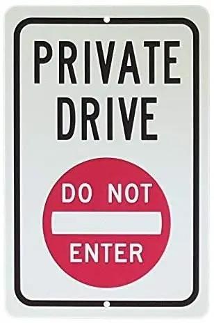 Destiny'S Private Drive Do Not Enter Symbol Aluminum Decorative Signs Metal Aluminum Sign for Outdoor & Indoor 12" X 8"
Destiny'S Private Drive Do Not Enter Symbol Aluminum Decorative Signs Metal Aluminum Sign for Outdoor & Indoor 12" X 8"