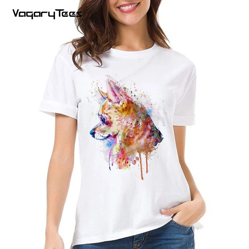 Новая женская летняя футболка Милая Акварельная футболка с рисунком Чихуахуа и собаки Повседневная футболка для девочек, хипстерская нови...
Новая женская летняя футболка Милая Акварельная футболка с рисунком Чихуахуа и собаки Повседневная футболка для девочек, хипстерская нови...