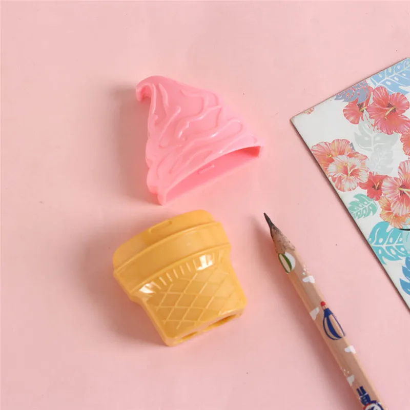 Pencil Sharpener with 2 Holes, Ice cream shape Sharpener for Kids Colored Plastic Manual Pencil Sharpeners for Office Supply
Pencil Sharpener with 2 Holes, Ice cream shape Sharpener for Kids Colored Plastic Manual Pencil Sharpeners for Office Supply