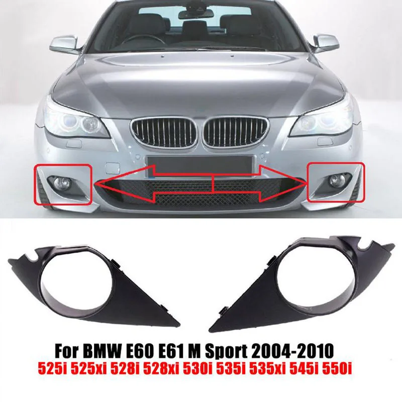 2pcs fog lamp grille cover (left + right) Insert Bumper light frame Trim For BMW E60 E61 M 2004-2010 Fog Light Bumper
2pcs fog lamp grille cover (left + right) Insert Bumper light frame Trim For BMW E60 E61 M 2004-2010 Fog Light Bumper