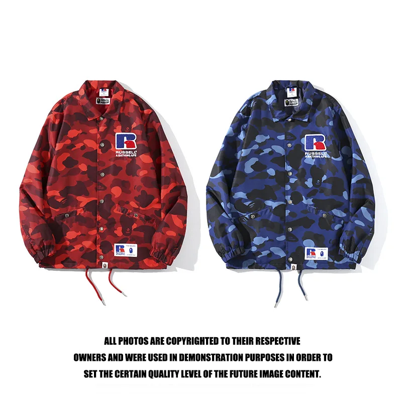 2021 New Trendy Brand BAPE Jacket Winter Men Camouflage Letter Print Lapel Jacket Red Baseball Coats Clothing
2021 New Trendy Brand BAPE Jacket Winter Men Camouflage Letter Print Lapel Jacket Red Baseball Coats Clothing