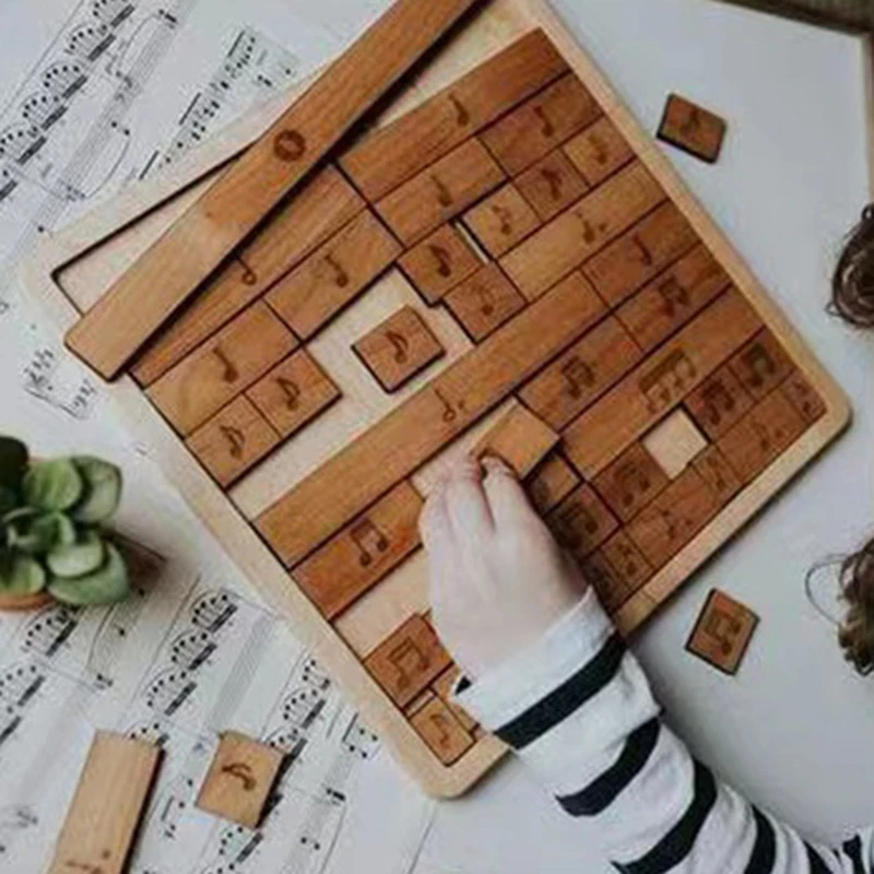 Montessori Musical Puzzle Toys Art Note Jigsaw Tangram Cognitive Games Educational Learning Wooden Toys For Kids Fraction Tiles
Montessori Musical Puzzle Toys Art Note Jigsaw Tangram Cognitive Games Educational Learning Wooden Toys For Kids Fraction Tiles