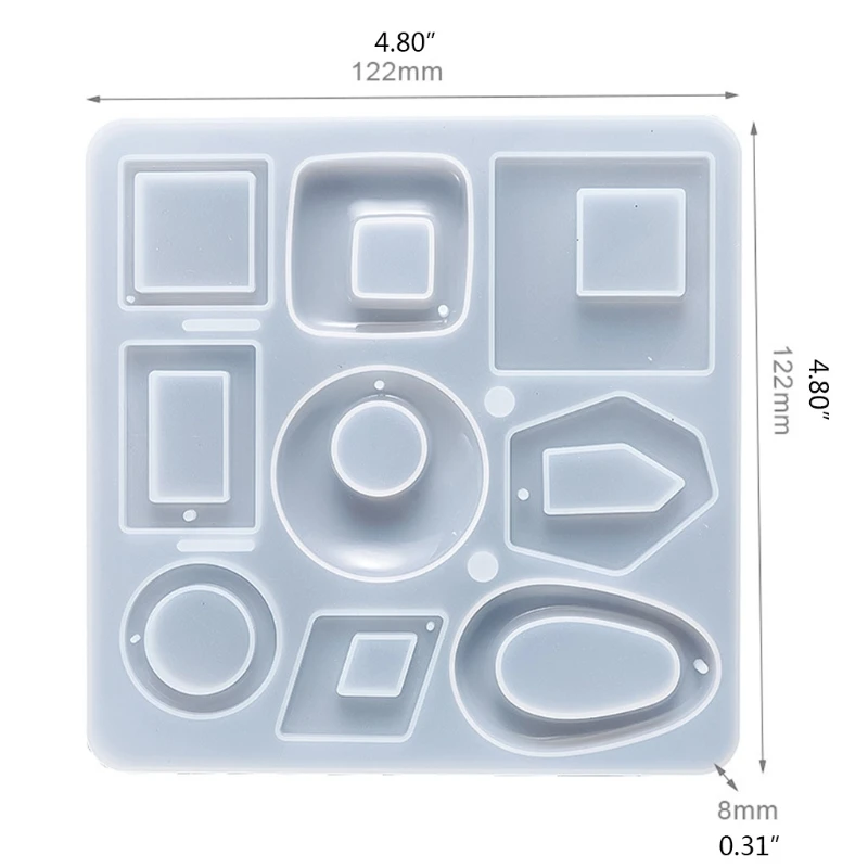 13MC 1 Set Crystal Epoxy Resin Mold Kit Keychain Earrings Pendants Silicone Mould DIY Crafts Jewelry Making Material Casting
13MC 1 Set Crystal Epoxy Resin Mold Kit Keychain Earrings Pendants Silicone Mould DIY Crafts Jewelry Making Material Casting